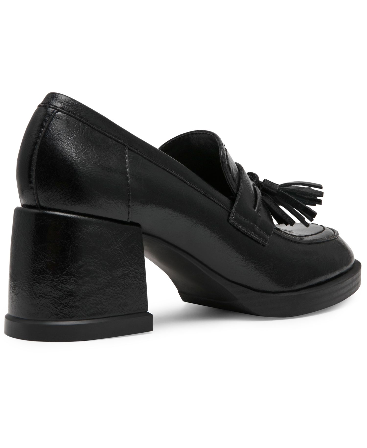 Women's Bettie Block Heel Tassel Loafer Pumps