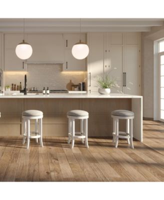 1Piece Counter Height Swivel Bar Stool Backless Wooden Stool