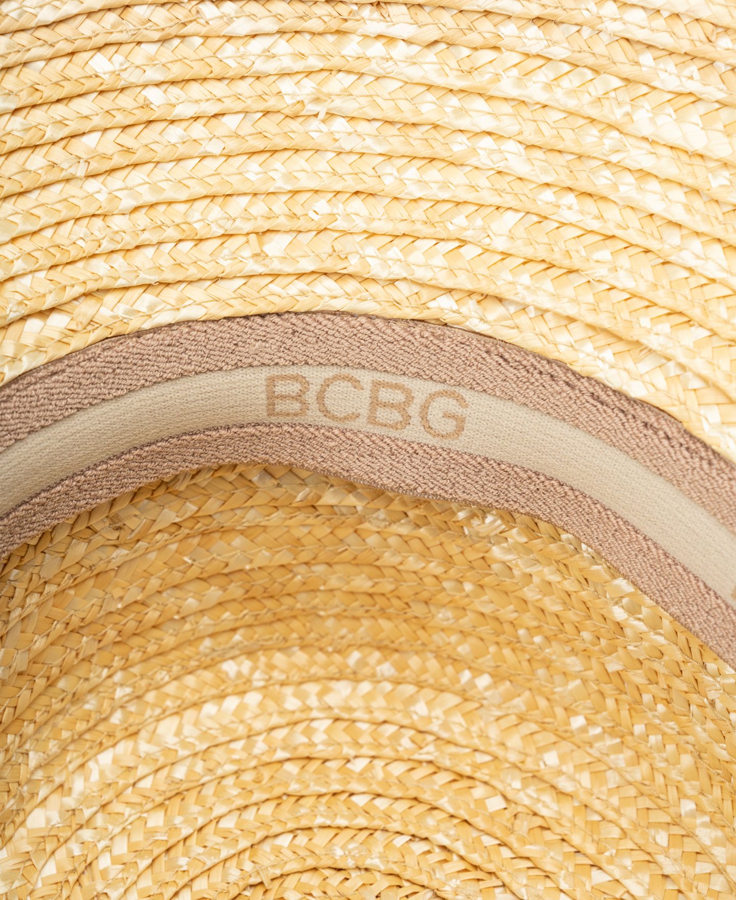 Женский головной убор BCBG Wheat Straw Face Framer Linen Tie Sun Hat, цвет: Натуральный — фото 4
