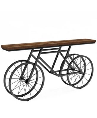 Bicycle Console Table for Entryway or Living Room