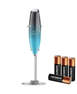 Handheld Milk Frother Wand Drink Mixer for Coffee (4 Duracell Batteries Included)