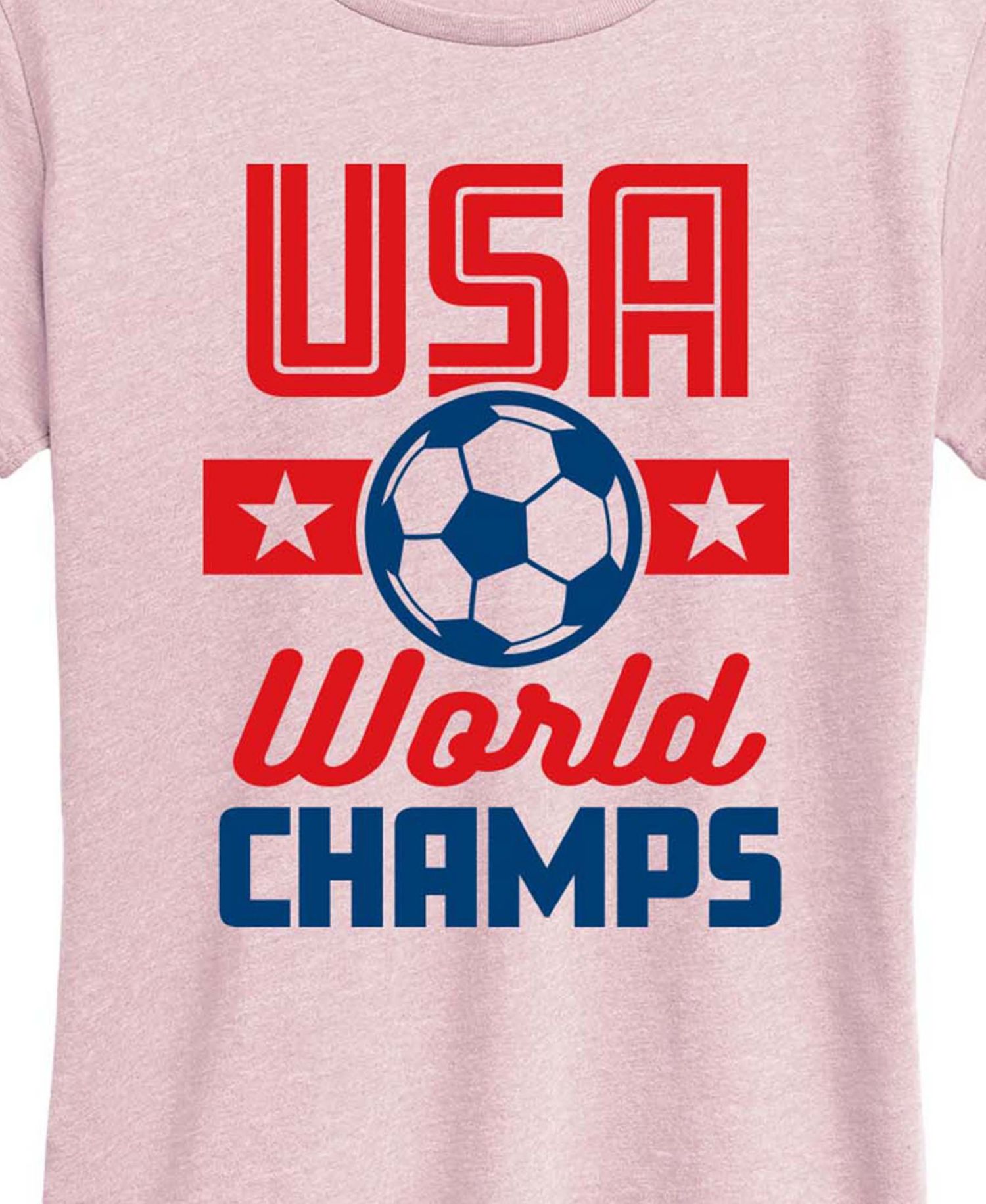 Plus Size USA Soccer World Champs Graphic T-Shirt