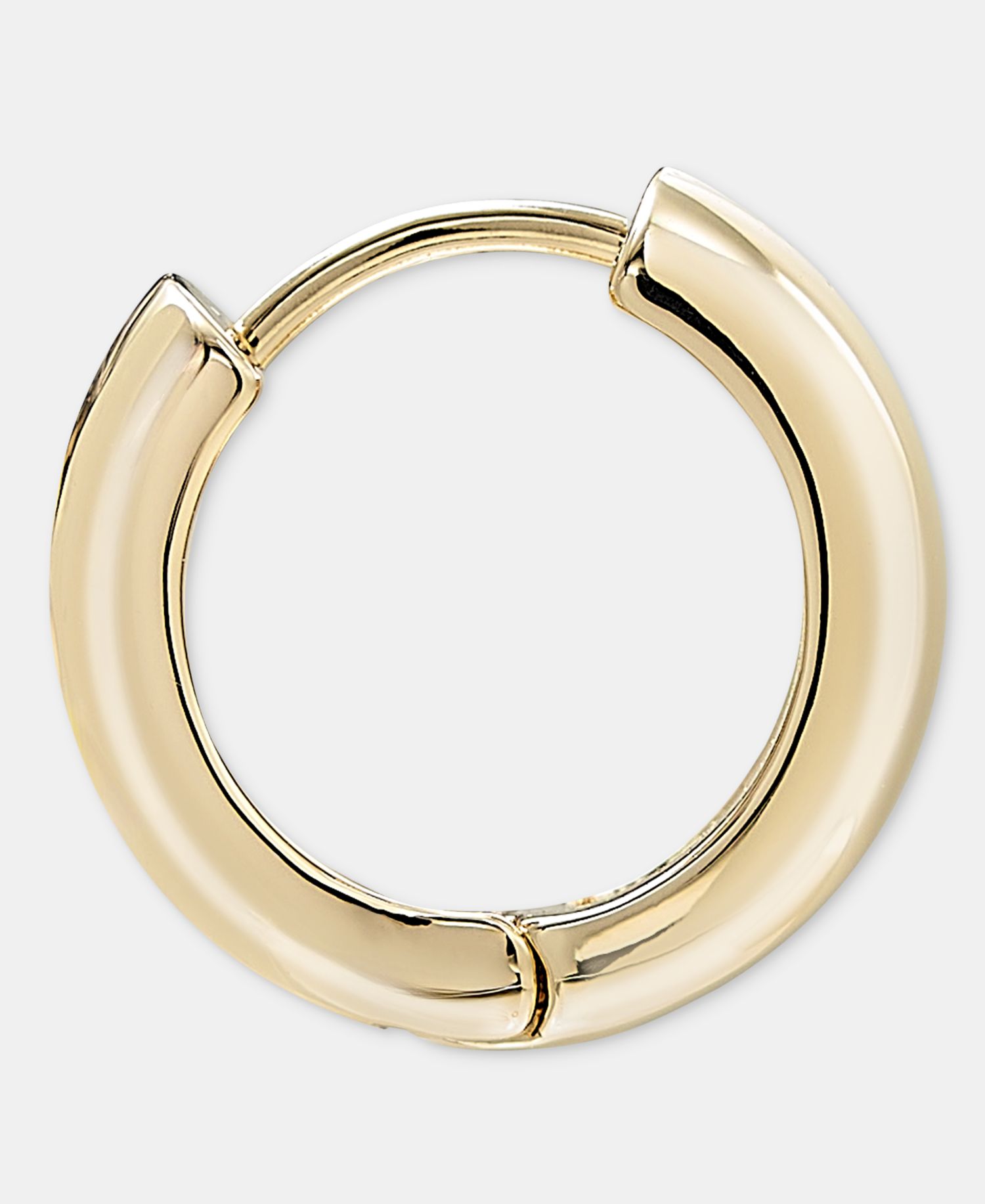Small Huggie Hoop Earrings, 0.59"