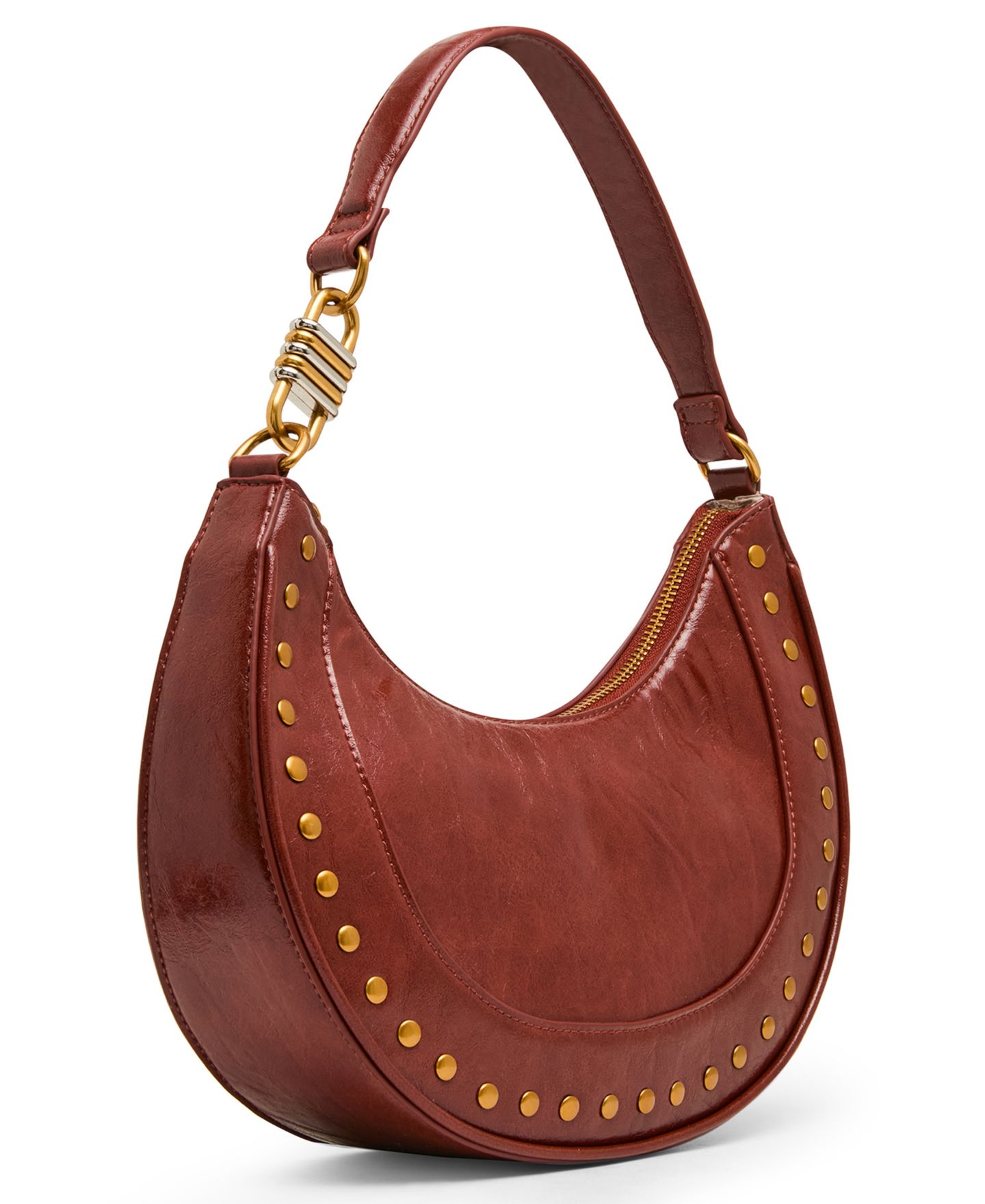 Женская сумка Steve Madden Liamm Studded Mini Shoulder Handbag, цвет: Ржавый — фото 3