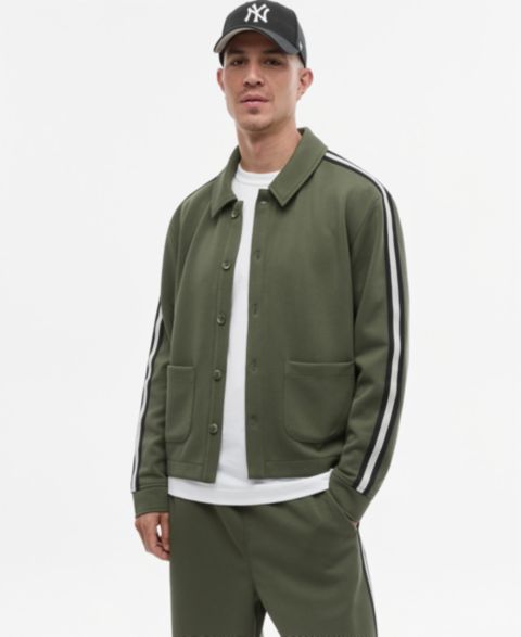 Мужская куртка Mode of One Sport Mesh Striped, цвет: Wild Ivy