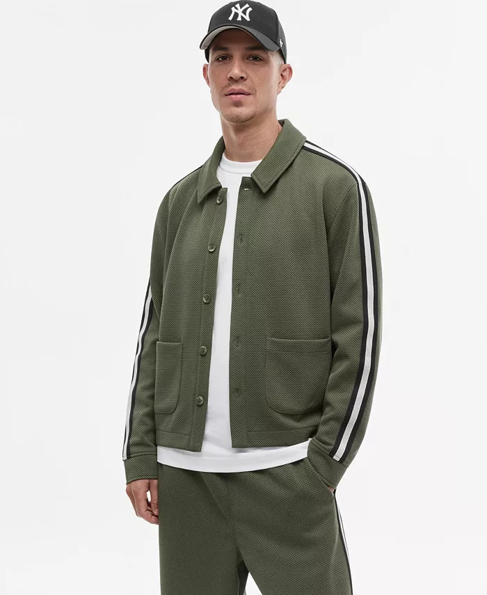 Men's Sport Mesh Striped Jacket
