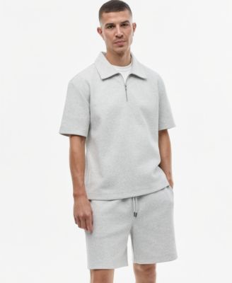 Men's Quarter-Zip Sweatshirt Polo