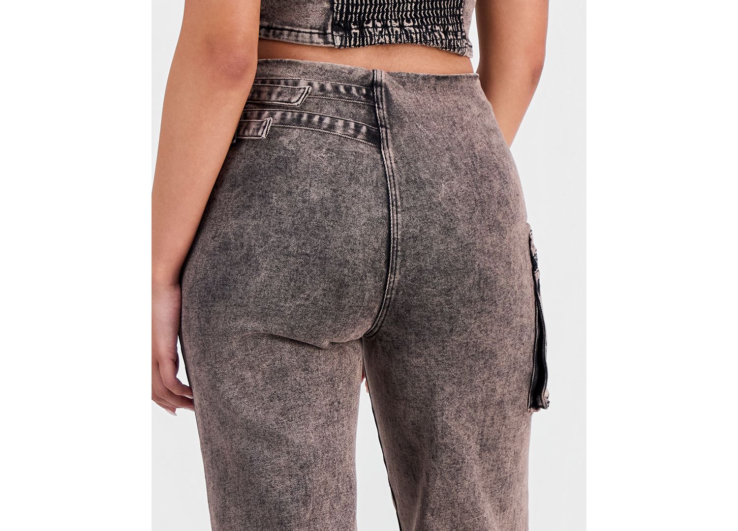 Women's Dirty Denim High-Rise Straight Jeans