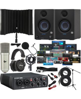 AudioBox 96 USB 2x2 Recording Studio Bundle - Interface, Eris 3.5 Monitors, Mic & Headphones