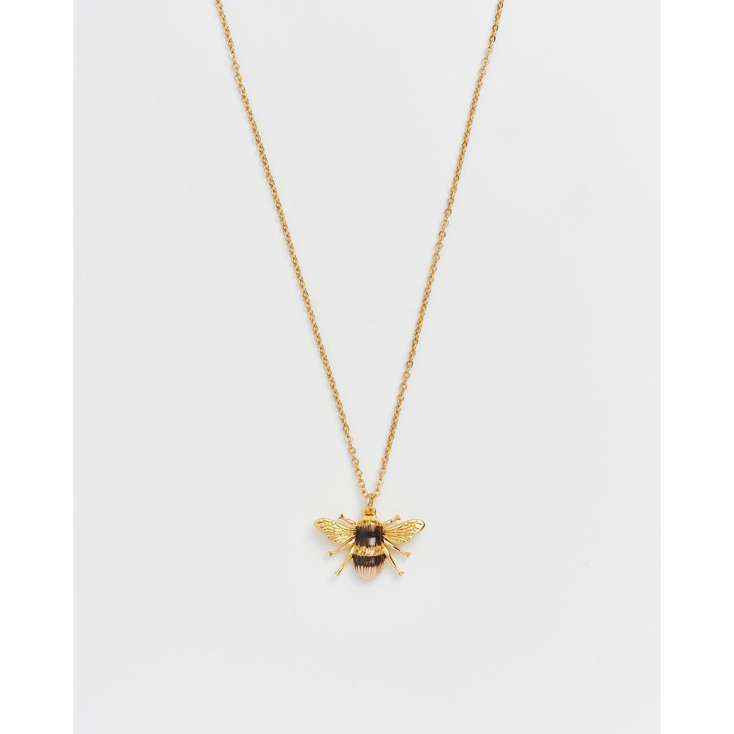 Honey Bee Enamel Necklace