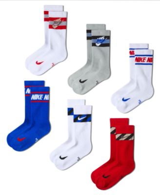 Everyday Kids' Cushioned Crew Socks, 6-Pack