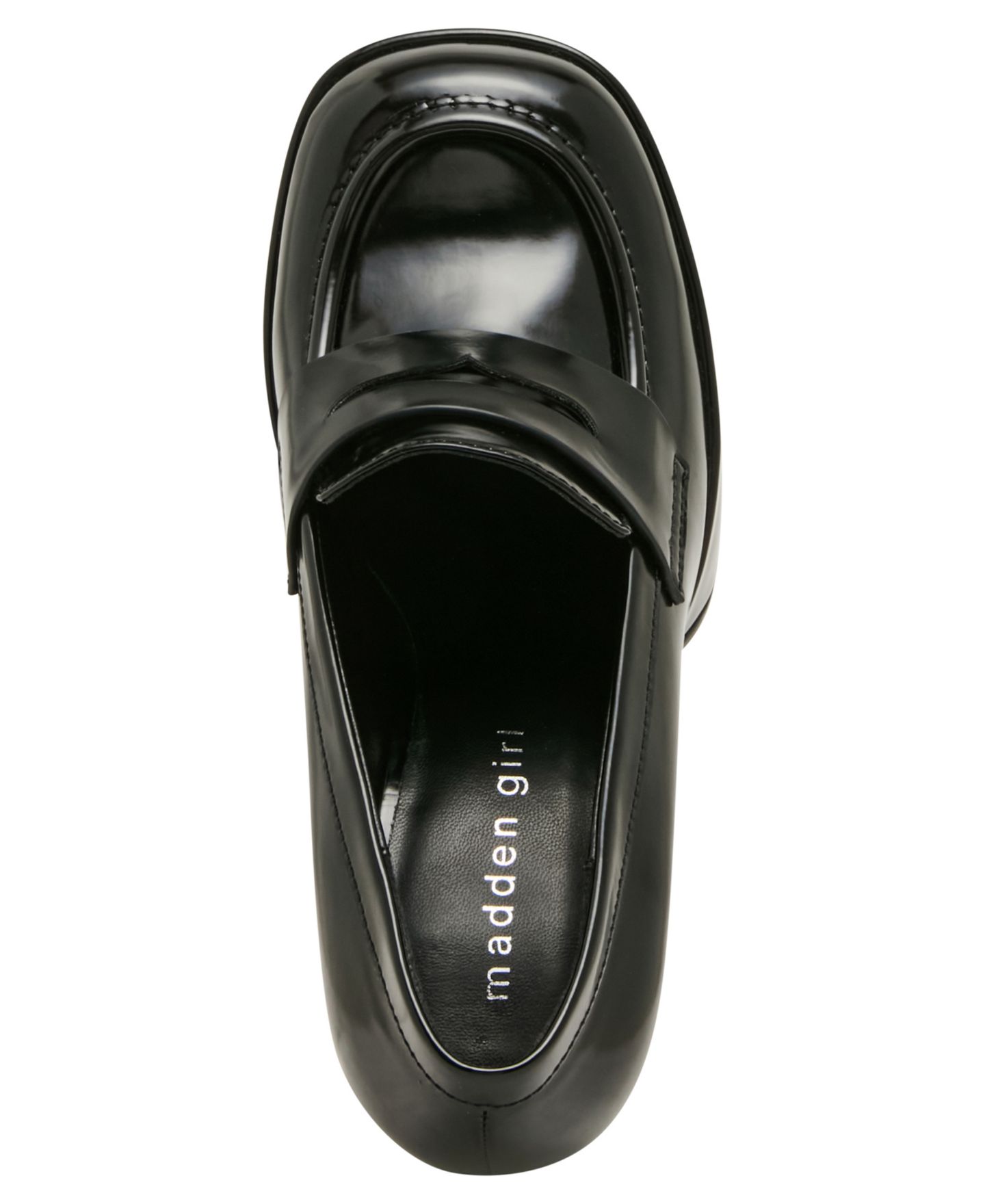 Женские туфли Madden Girl Rudy Hi Platform Loafer Pumps, цвет: Чёрный — фото 4