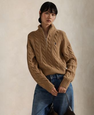 Women's Wool Cashmere Long-Sleeve Sweater