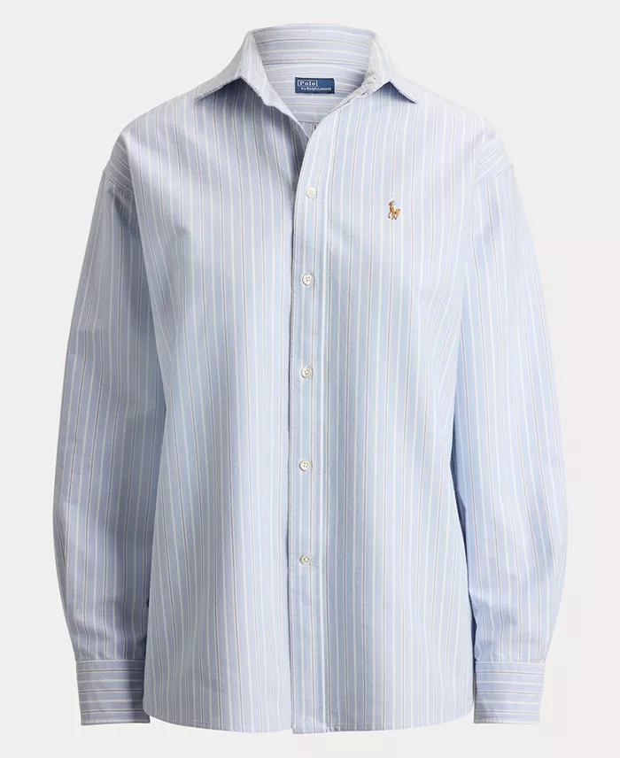 Women's Point Collared Relaxed-Fit Shirt - thumbnail 5