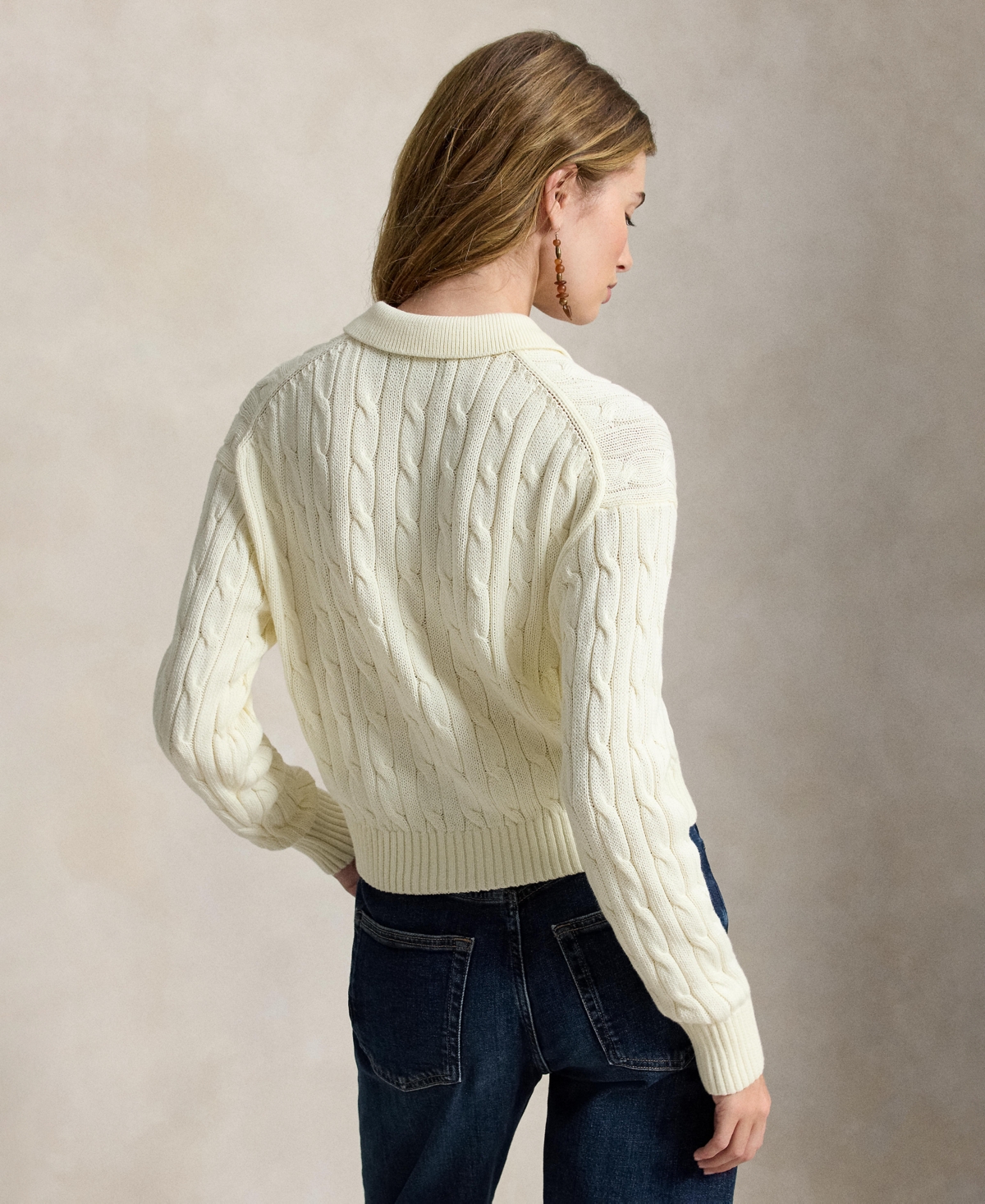 Polo Ralph Lauren Women's Collar Long-Sleeve Cardigan