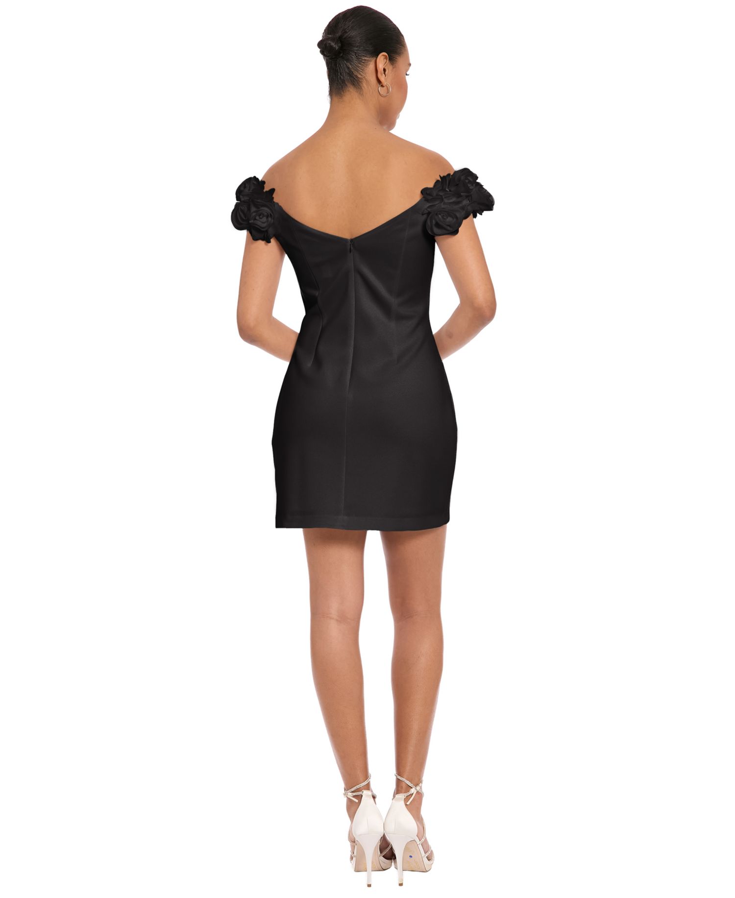 Women’s Off-The-Shoulder Stretch Sheath Dress