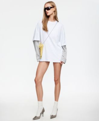 Women's Bottega Long-Sleeve Crewneck Shirt