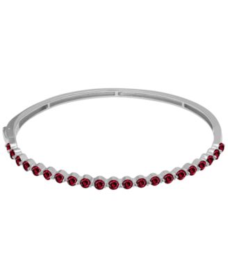 Garnet (2.73 ct. t.w.) Bangle Bracelet in Sterling Silver