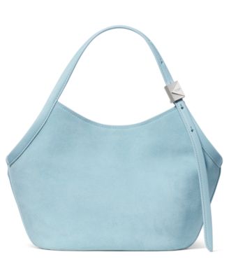 Deco Tulip Medium Suede Tote Handbag