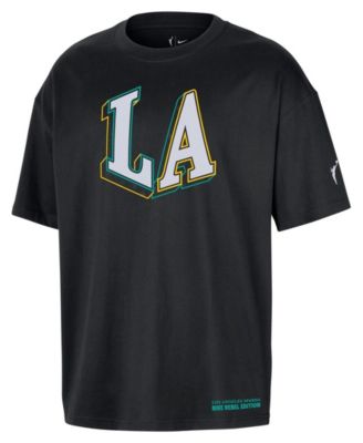 Men's and Women's Black Los Angeles Sparks Standard Issue Rebel Edition T-Shirt