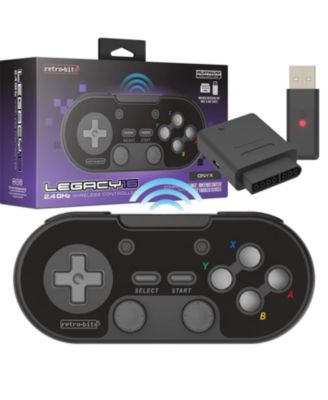 Legacy16 2.4GHz Wireless Controller for SNES, Switch, and USB Devices - Onyx