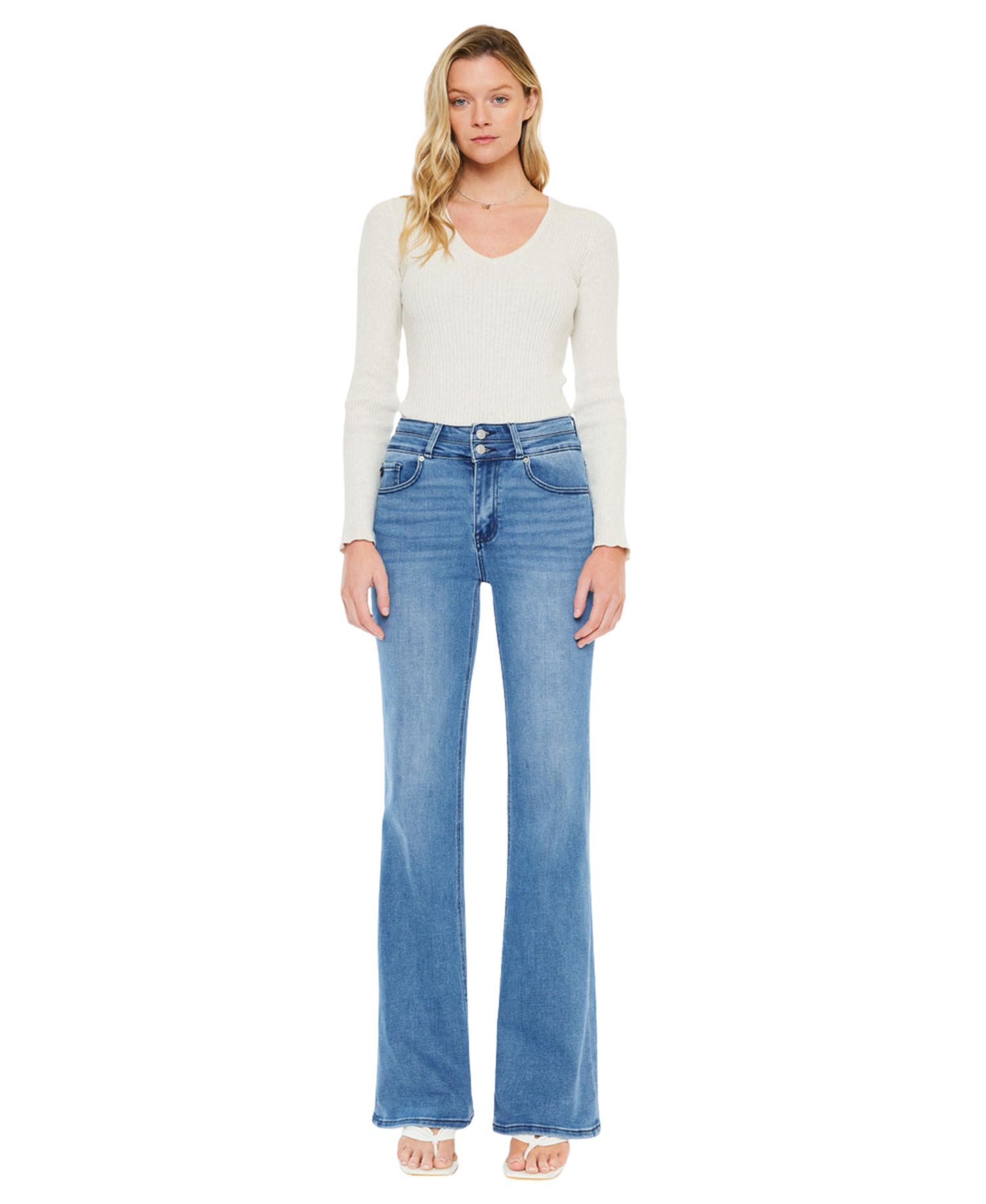 Women's Onyx Ultra High Rise Wide Flare Jeans