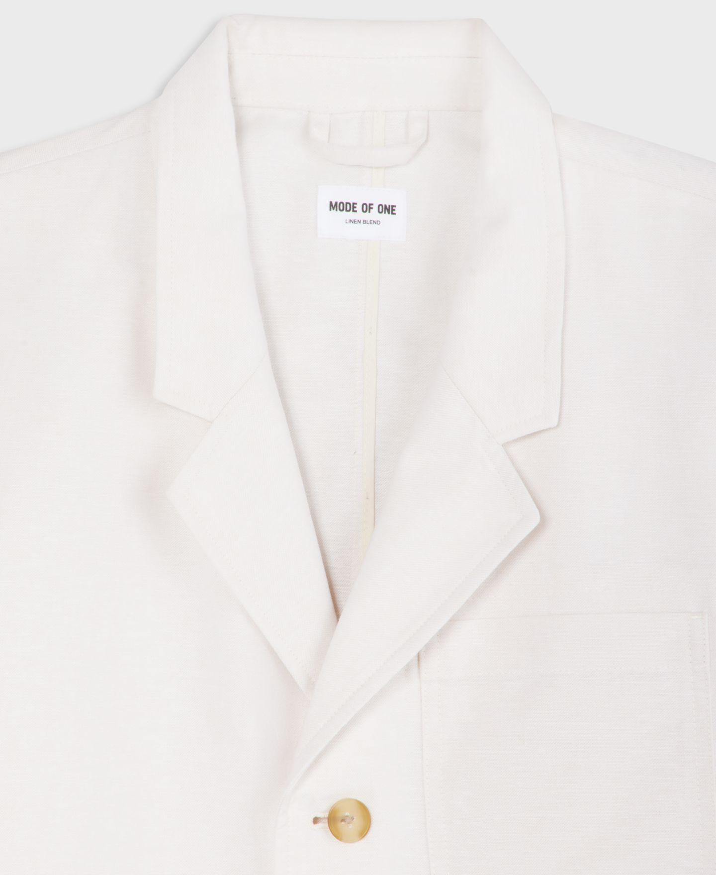 Мужской пиджак Mode of One Oxford Linen-Blend Blazer, цвет: Состаренный кремовый — фото 5