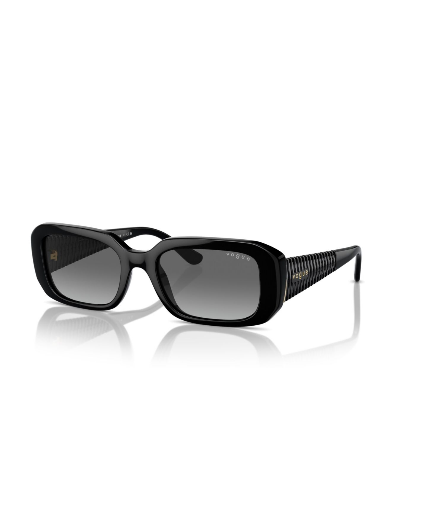 Женские солнцезащитные очки Vogue Eyewear Rectangle Sunglasses, VO5565S, цвет: Чёрный — фото 1