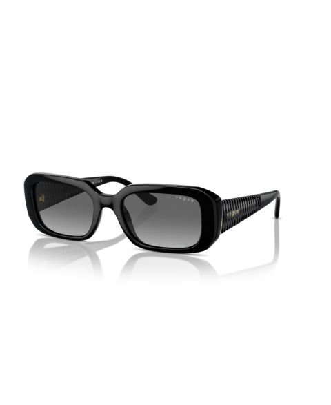 Женские солнцезащитные очки Vogue Eyewear Rectangle Sunglasses, VO5565S, цвет: Чёрный