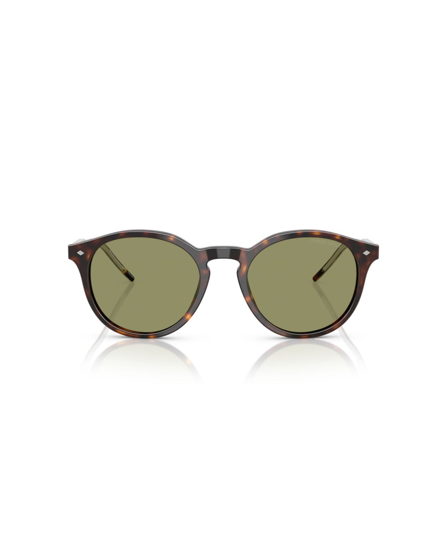Мужские солнцезащитные очки Giorgio Armani Round Sunglasses, AR8211, цвет: Чёрный — фото 6