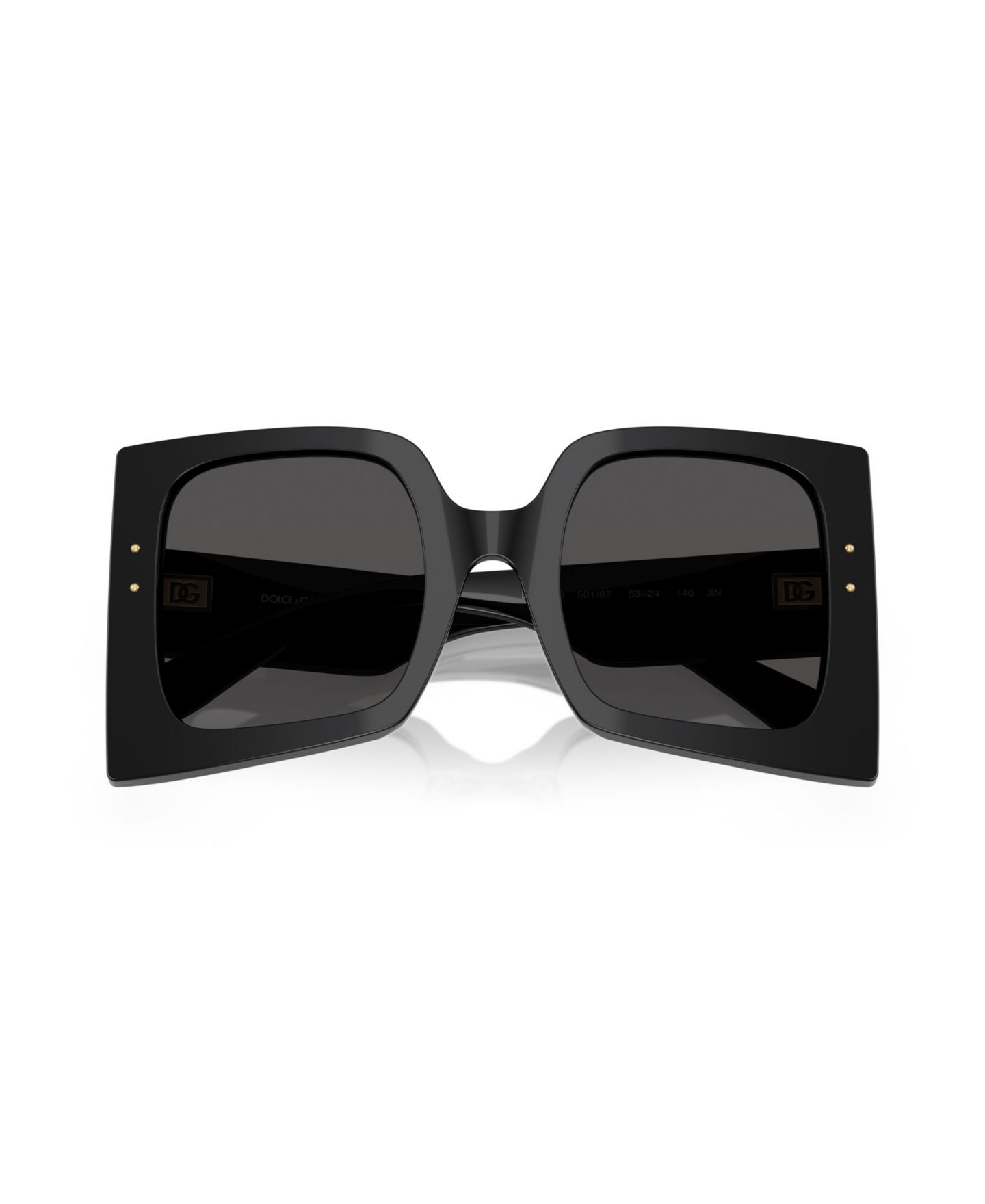 Женские солнцезащитные очки Dolce&Gabbana Square Sunglasses, DG4490, цвет: Чёрный — фото 5