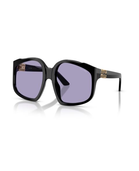 Женские солнцезащитные очки MIU MIU Geometric Sunglasses, MU A07S, цвет: Чёрный