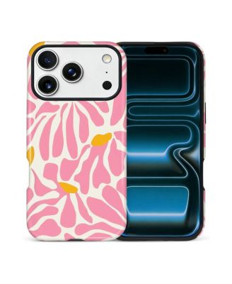 Case for iPhone 17 Pro Max, 2-in-1 Dual-Layer Shockproof Protection, Colorful Flower Art Glossy Case