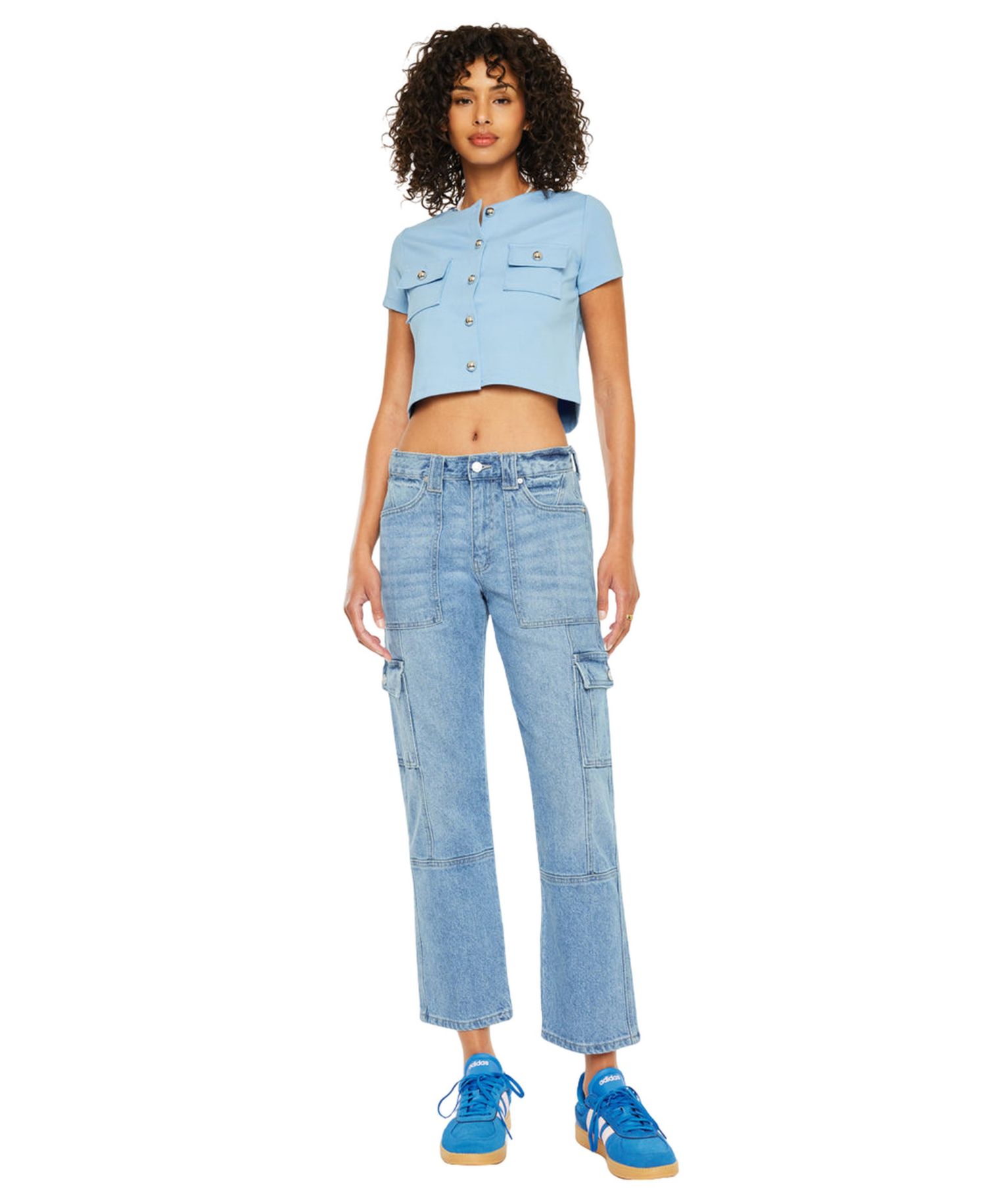 Women's Aaliyah High Rise Slim Straight Cargo Pants