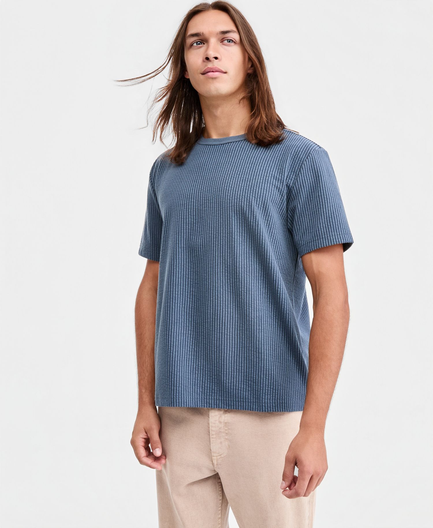 Men's Logan Stripe Jacquard T-Shirt