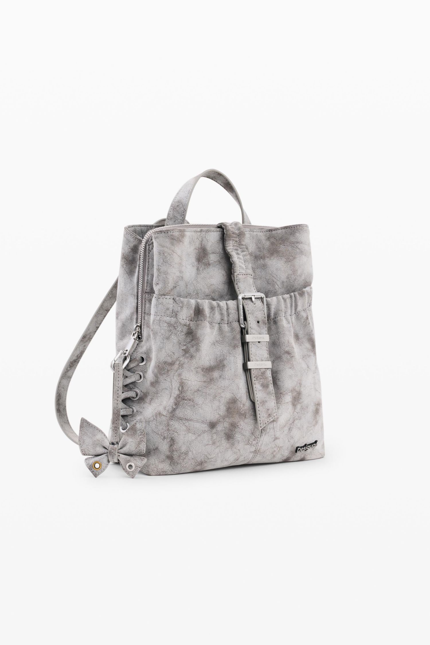 Women's Small leather effect backpack
