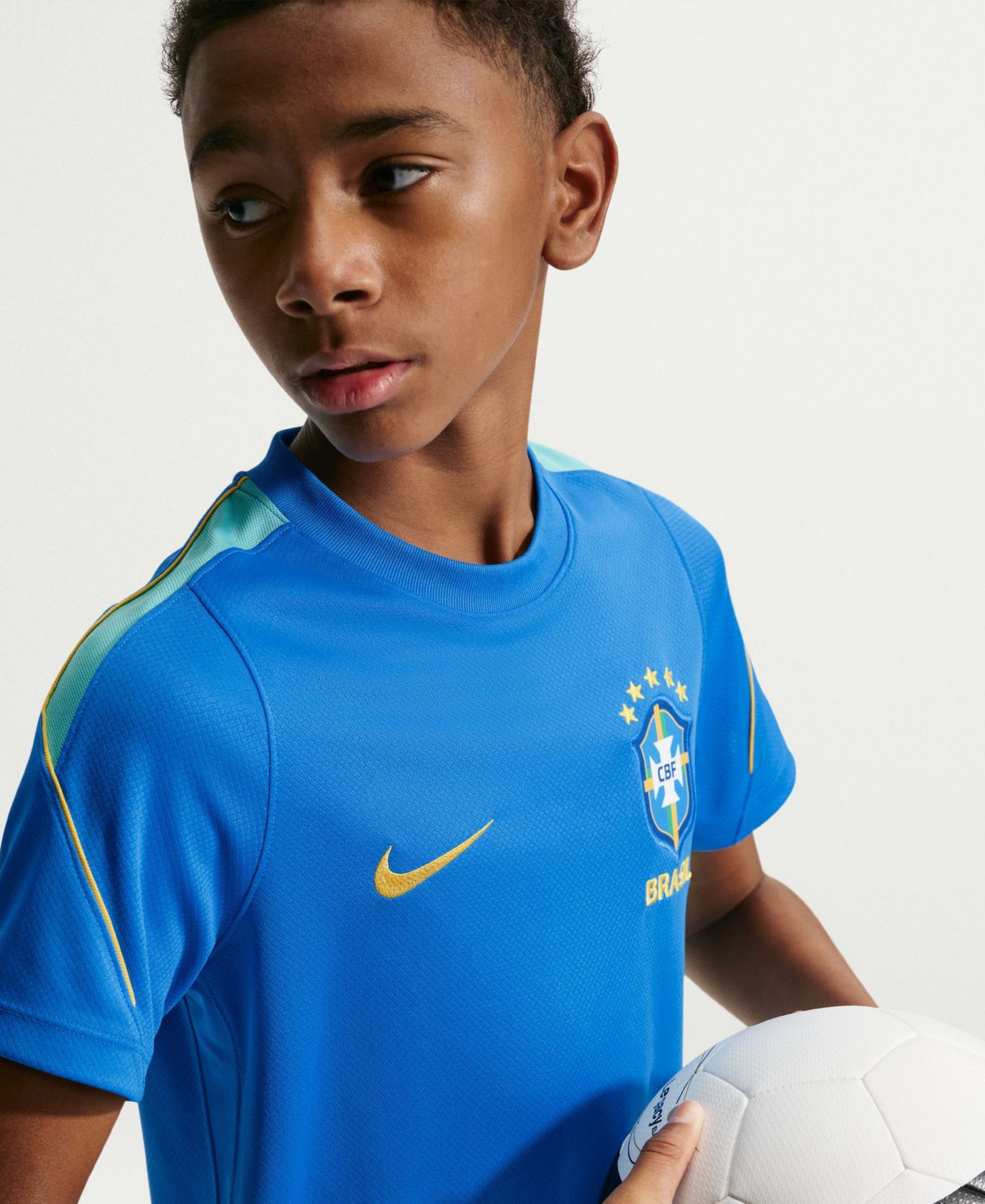Детская футболка Nike Brazil National Team 2026 Strike Dri-FIT, синяя — фото 4