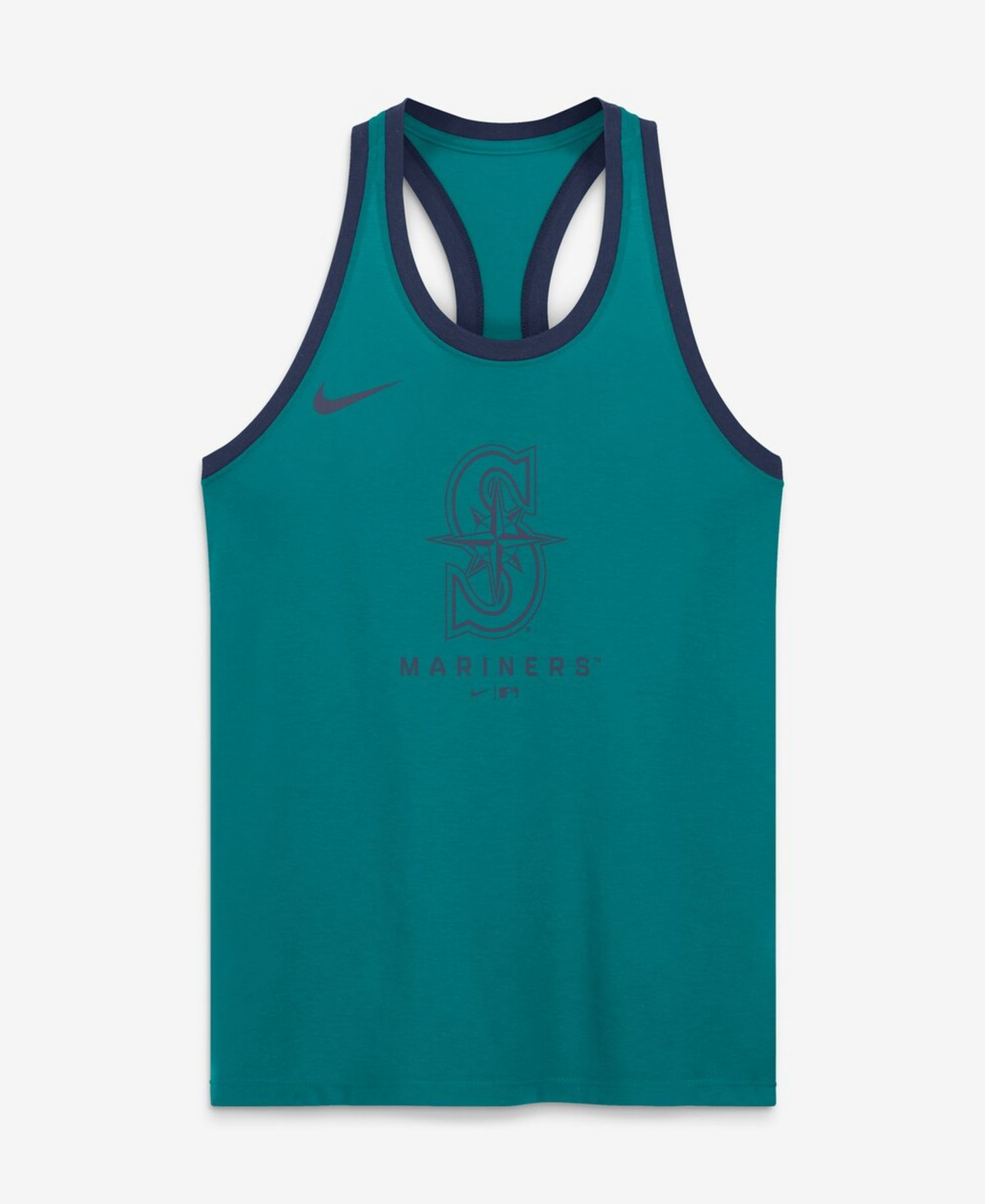 Women's Teal Seattle Mariners Tri-Blend Dri-FIT Racerback Tank Top