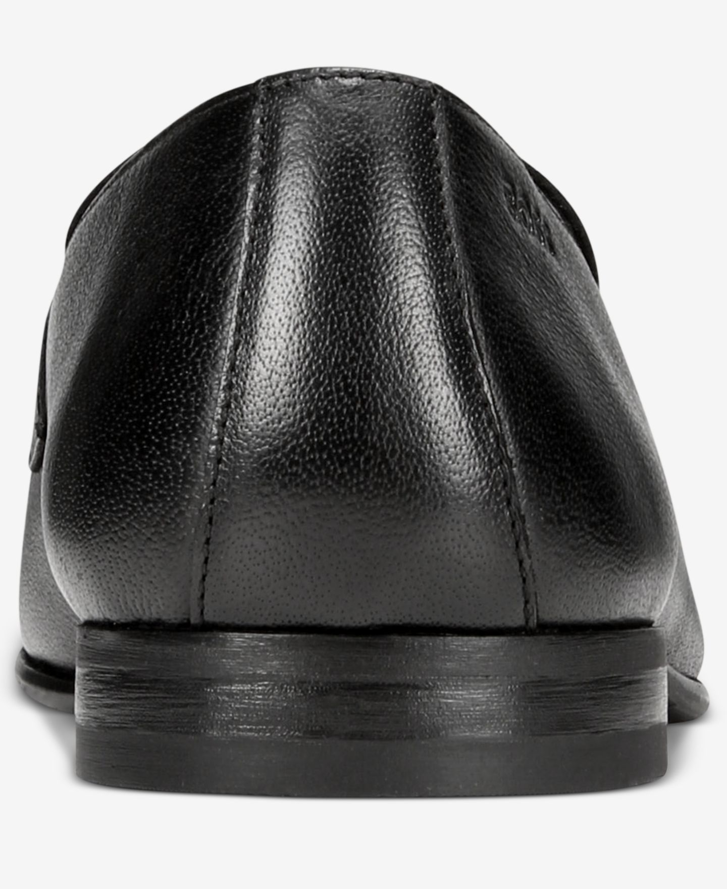 Мужские туфли Hugo Boss Gavrie Leather Loafer, цвет: Чёрный — фото 5
