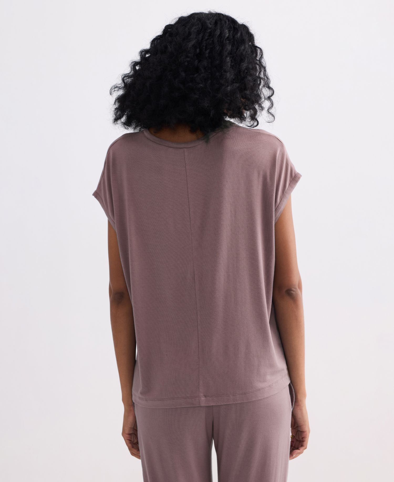 Women's Relaxed Tee in Dusty Rose