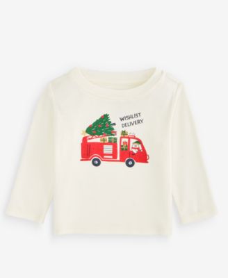 Baby Boys' 3M-24M Mix & Match Long-Sleeve Special Delivery Firetruck T-Shirt