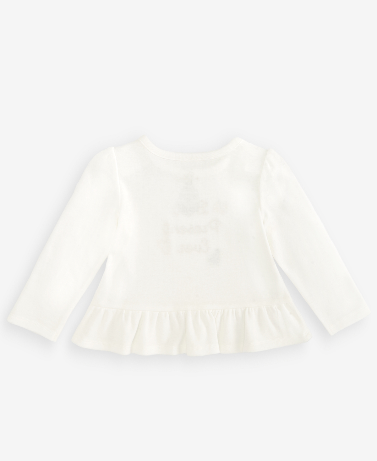 First Impressions Baby Girls' 3M-24M Mix & Match Long-Sleeve Best Present Ever Peplum T-Shirt, Macy's Exclusive