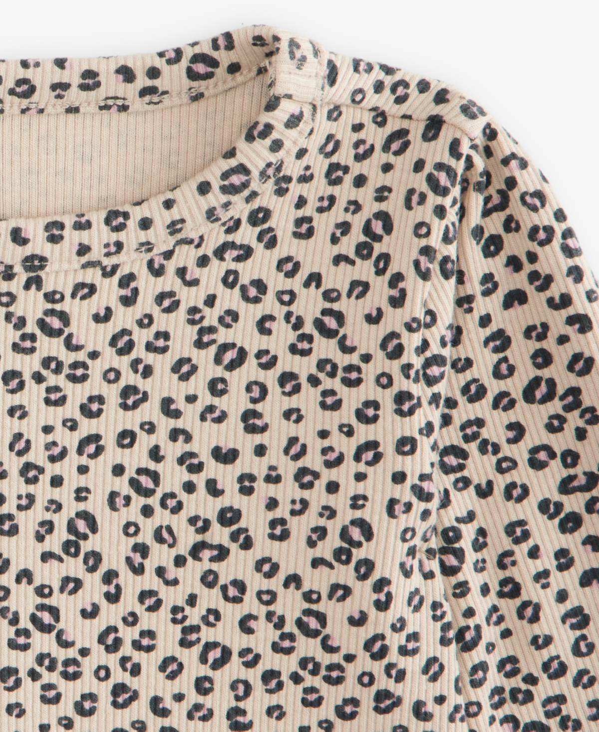First Impressions Baby Girls' 3M-24M Mix & Match Long-Sleeve Leopard-Print Peplum Top, Macy's Exclusive