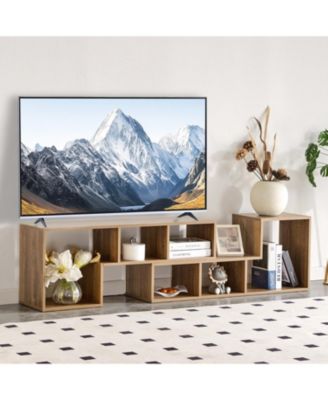 2 Pieces Cube TV Stand, for under 80 Inch TV, Free Combination Gaming Entertainment Center Media Stand, Open Storage Shelf, for Living Room