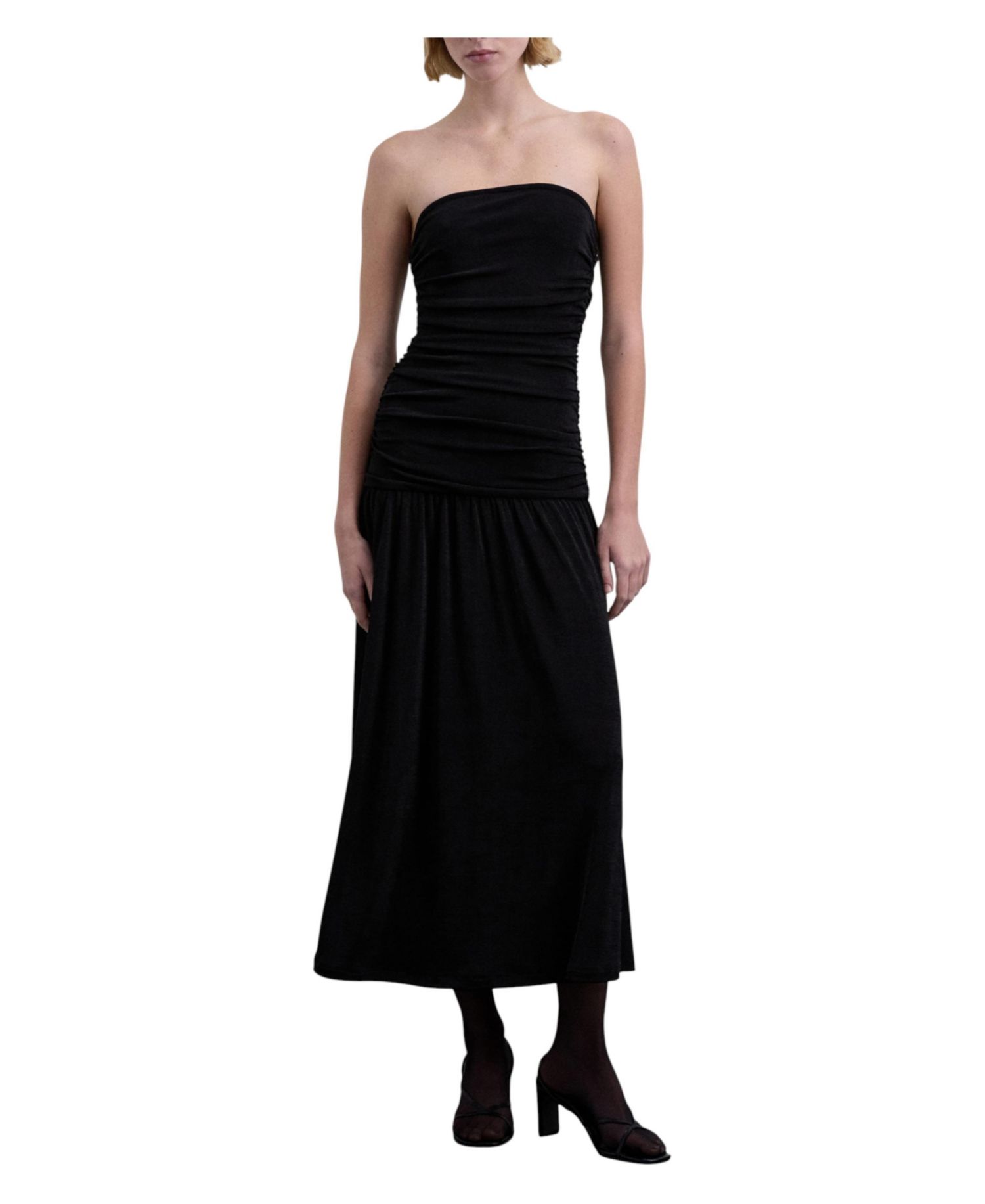 Women's Gathered Knit Dress