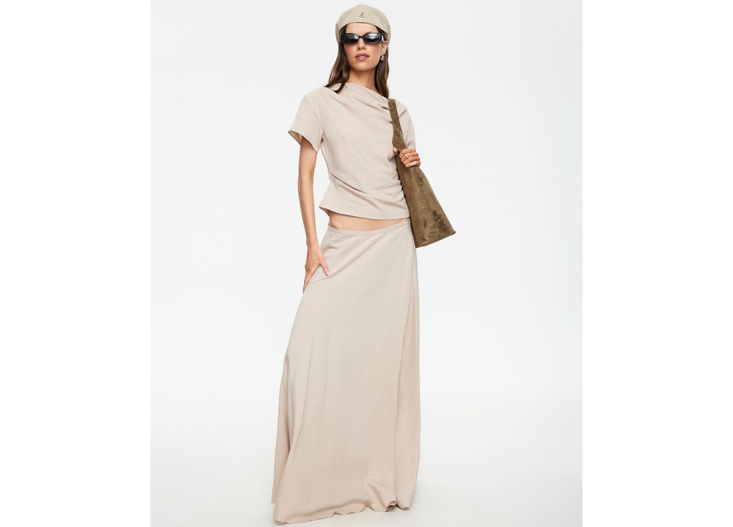 Women's Linen Halcyon Short-Sleeve Asymmetric Top