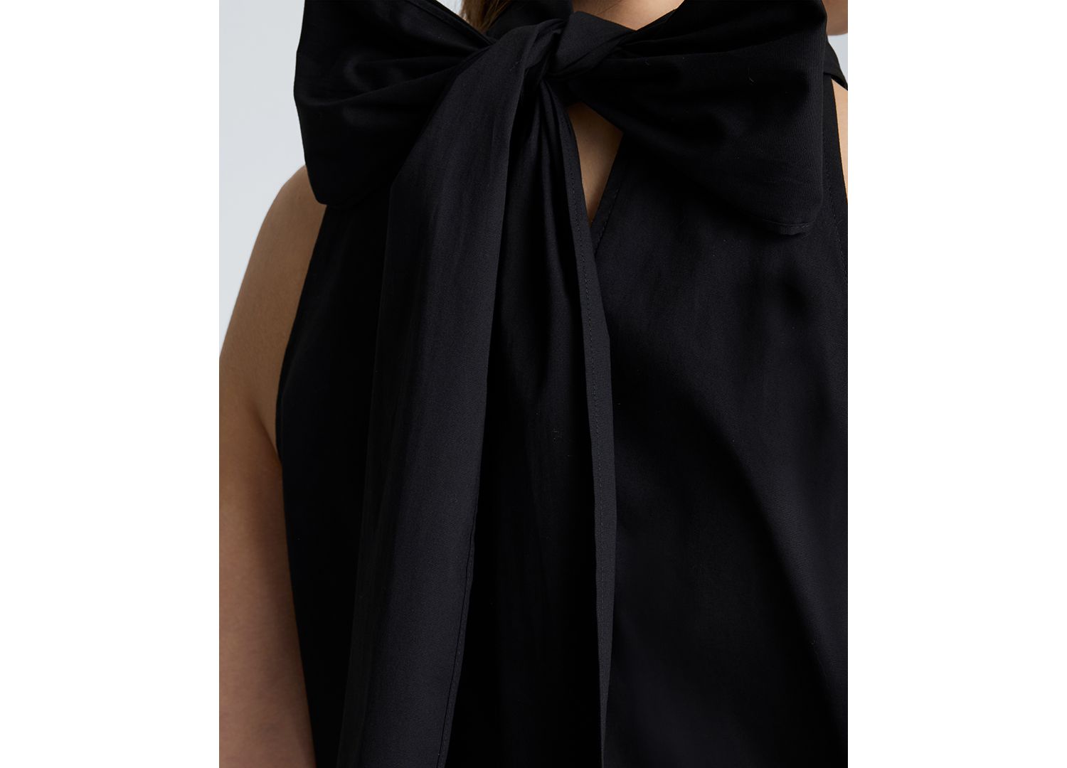 Women's Self-Tie Back Halter Neck Mini Dress
