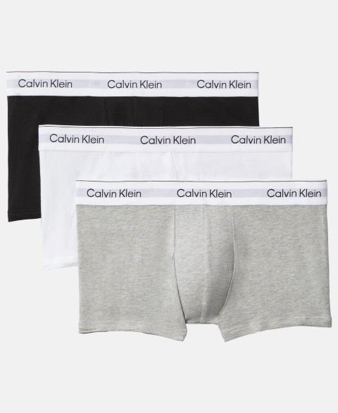 Бельё Calvin Klein Men's Icon Cotton Stretch Low-Rise Trunks, 3-Pack