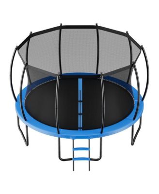 Outdoor Trampoline 15 feet Recreational Trampoline with Enclosure Net 470 lb