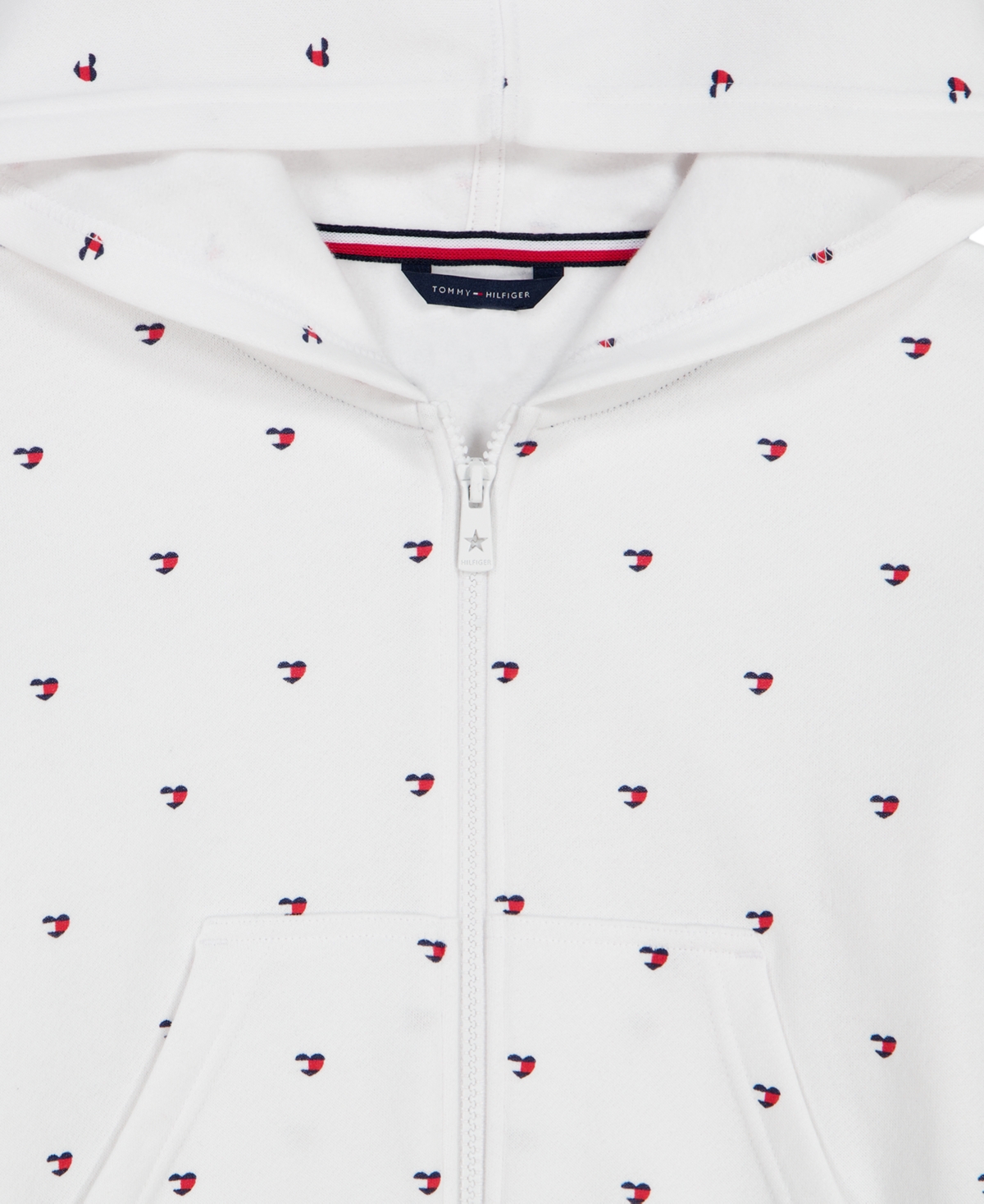 Tommy Hilfiger Girls' 7-16 Star Flag Zip Hoodie
